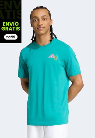 Camiseta adidas Performance Graphic Turquesa adidas Performance