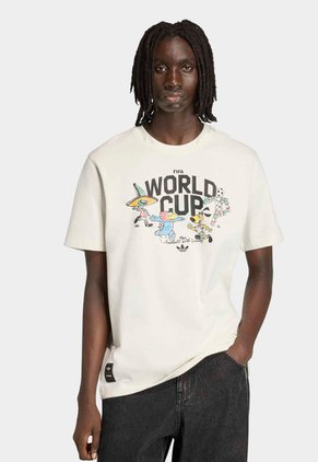 Camiseta adidas Originals Copa Mundial de la FIFA 26 Group Mascot Marfil