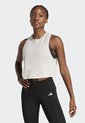 Camiseta adidas Performance Essentials Boxy Workout Beige de adidas Performance