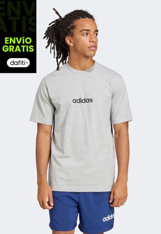Camiseta Gris-Negro adidas Sportswear M Lin Sj T adidas Performance