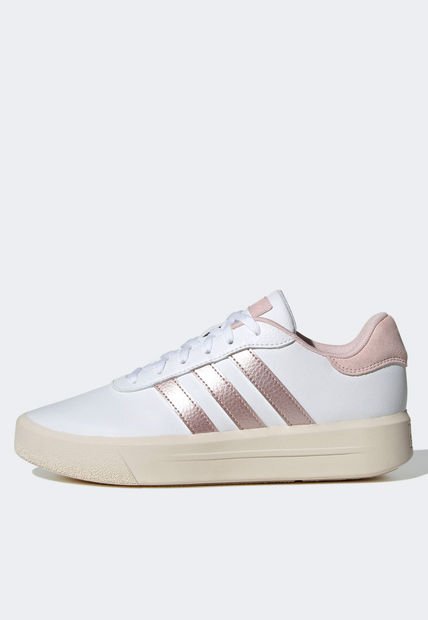 Tenis adidas Sportswear Court Plataforma Blanco