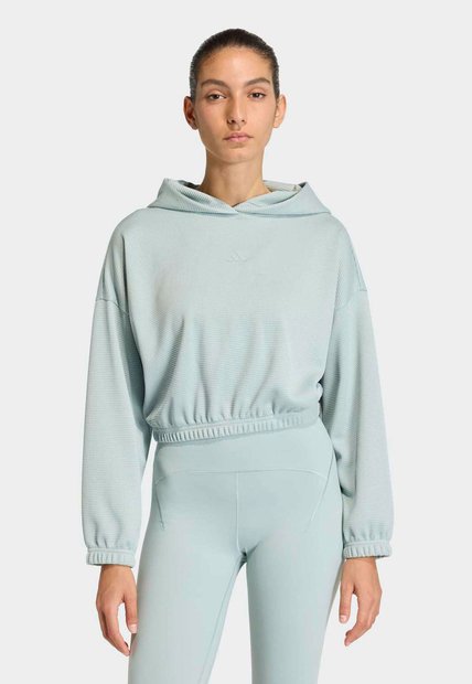 Hoodie adidas Performance Verde