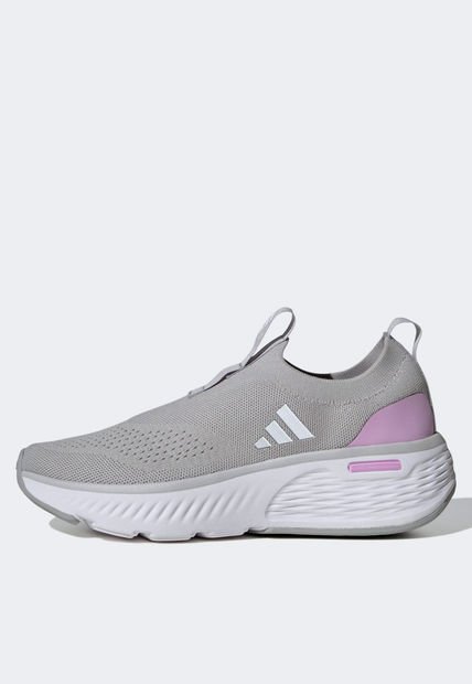 Tenis Walking Gris-Blanco-Lila adidas Sportswear Cloudfoam Go