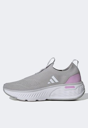 Tenis Walking Gris-Blanco-Lila adidas Sportswear Cloudfoam Go
