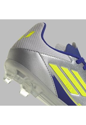 Guayos Adidas Kids F50 Club FG/MG-Plateado/Azul