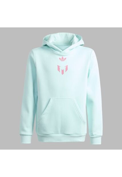 Buzo Adidas Niños Con Capucha Messi  - Turquesa