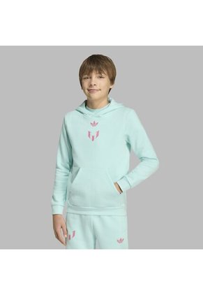 Buzo Adidas Niños Con Capucha Messi  - Turquesa