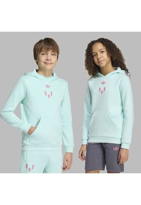 Buzo Adidas Niños Con Capucha Messi  - Turquesa