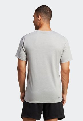 Camiseta Gris Medio-Negro adidas Performance Train Essentials Feelready