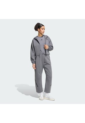 Pantalón Gris Adidas Z.N.E. Puño Abierto Mujer