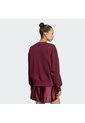 Buzo Vinotinto Adidas Seasonal Essentials Satén Cuello En V Mujer de Adidas Sportswear
