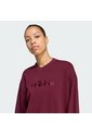 Buzo Vinotinto Adidas Seasonal Essentials Satén Cuello En V Mujer de Adidas Sportswear