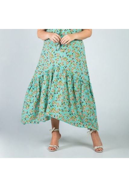 FALDA LARGA TALLAS GRANDES ESTAMPADA