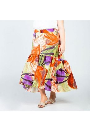 FALDA LARGA TALLAS GRANDES ASIMETRICA