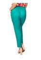 PANTALÓN ADRISSA CON VENA Y CINTURÓN VERDE TURMALINA de Adrissa