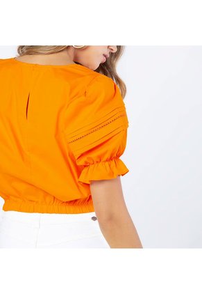 BLUSA ADRISSA CORTA PARA MUJER CON ABLUSADO