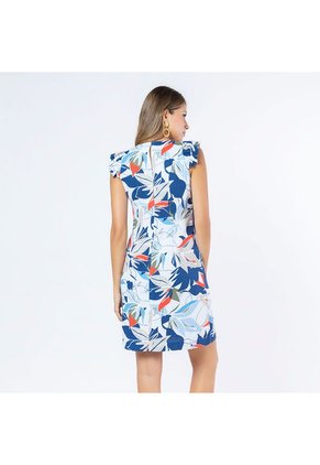 VESTIDO ADRISSA ESTAMPADO TELA EFECTO LINO