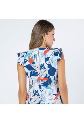 VESTIDO ADRISSA ESTAMPADO TELA EFECTO LINO