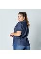 BLUSA TALLAS GRANDES CHAMBRAY MANGA de Adrissa