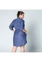 VESTIDO TALLAS GRANDES CAMISERO CHAMBRAY de Adrissa