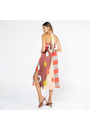 VESTIDO MIDI PARA MUJER ESTAMPADO EXCLUSIVO ADRISSA