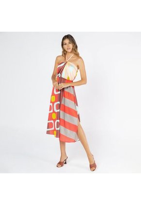 VESTIDO MIDI PARA MUJER ESTAMPADO EXCLUSIVO ADRISSA