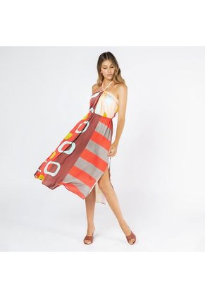 VESTIDO MIDI PARA MUJER ESTAMPADO EXCLUSIVO ADRISSA