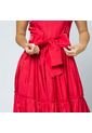 VESTIDO ROJO PARA MUJER CELEBRACION EN TAFETA de Adrissa