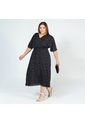 VESTIDO TALLAS GRANDES MIDI ESTAMPADO ADRISSA de Adrissa