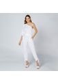 PANTALÓN PARA MUJER BLANCO TELA EFECTO LINO de Adrissa