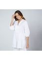 KAFTAN PARA MUJER BLANCO CON ANUDADOS EN FRENTE de Adrissa