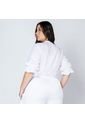 BLUSA TALLA GRANDES BLANCA MANGA 34 de Adrissa