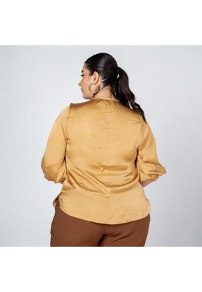 BLUSA TALLAS GRANDES SATINADA CELEBRACIÓN