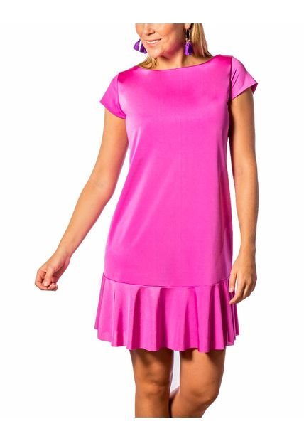 VESTIDO MORADO ADRISSA CORTO MANGA CORTA CON GOLA - Compra Ahora | Dafiti  Colombia