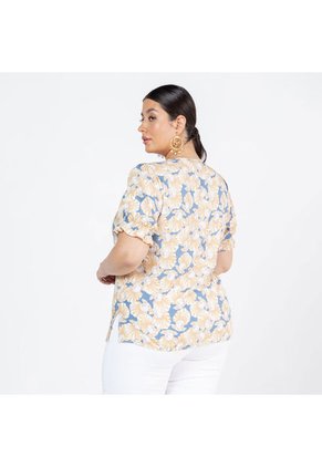 BLUSA TALLAS GRANDES ESTAMPADO CONCHAS