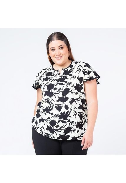 BLUSA TALLAS GRANDES ESTAMPADA ADRISSA