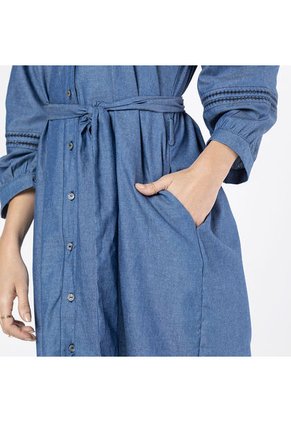 VESTIDO CAMISERO PARA MUJER EN CHAMBRAY ADRISSA