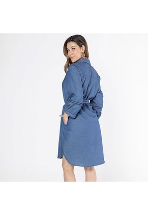 VESTIDO CAMISERO PARA MUJER EN CHAMBRAY ADRISSA
