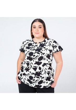 BLUSA TALLAS GRANDES ESTAMPADA ADRISSA