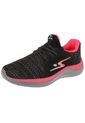 Tenis Lifestyle Negro-Gris-Rosa Neón ADRUN de ADRUN