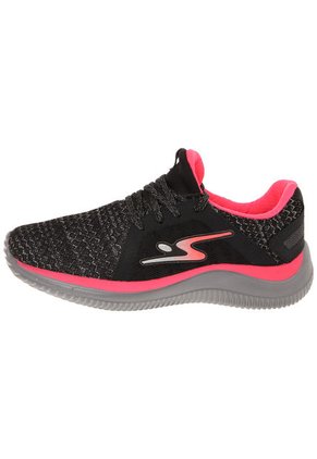 Tenis Lifestyle Negro-Gris-Rosa Neón ADRUN