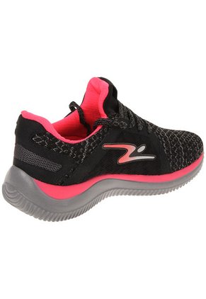 Tenis Lifestyle Negro-Gris-Rosa Neón ADRUN