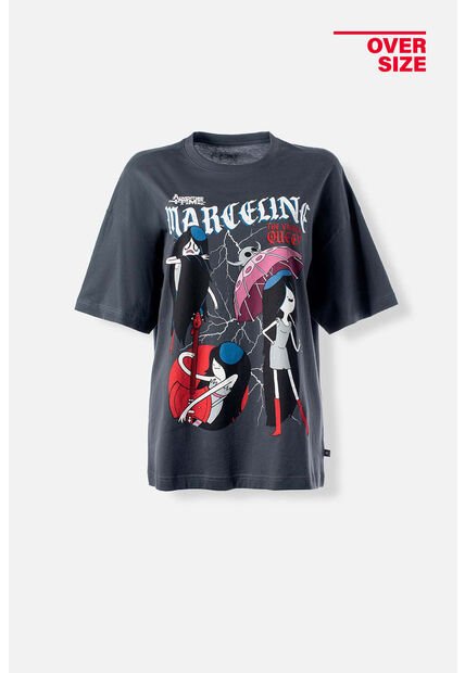 Camiseta De Adventure Time Oversized Fit Para Mujer M