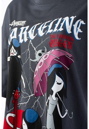 Camiseta De Adventure Time Oversized Fit Para Mujer L