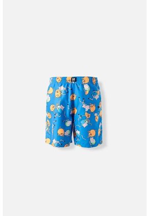 Pantaloneta De Baño Adventure Time Azul Para Hombre L