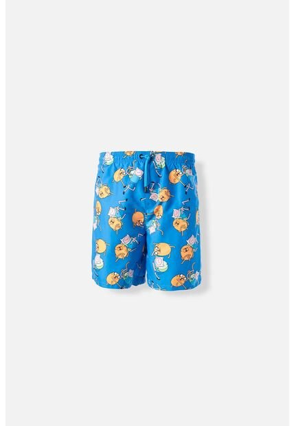 Pantaloneta De Baño Adventure Time Azul Para Hombre M
