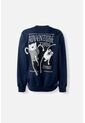 Buzo De Adventure Time Cerrado Azul Para Hombre de ADVENTURE TIME