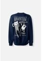 Buzo De Adventure Time Cerrado Azul Para Hombre XS de ADVENTURE TIME