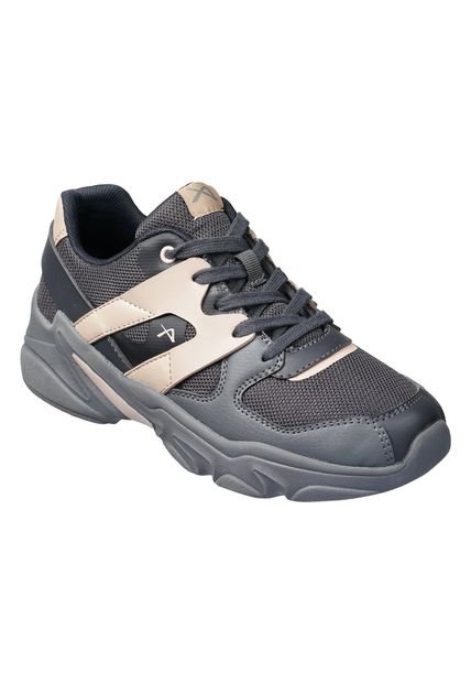 ZAPATO AEROFLEX NEGRO ROSADO MB9226-NRO