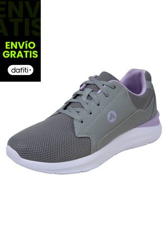 Zapatos Deportivos Vertek Para Mujer Gris Oscuro Airwalk 200490 Payless Airwalk